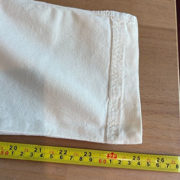 Marine Layer Maya Slim Straight Leg Utility Pant Size 4 Antique White - Picture 10 of 11